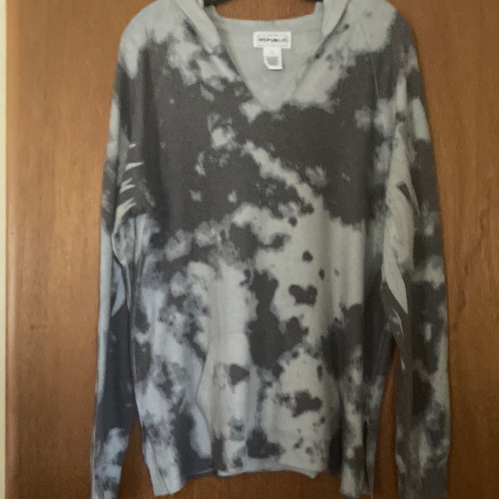 Tie Dye Hoodie For The Republic with Pouch Front Pocket